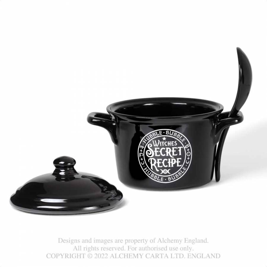 Alchemy Witches Secret Recipe Bowl And Spoon Set - Kate's Clothing