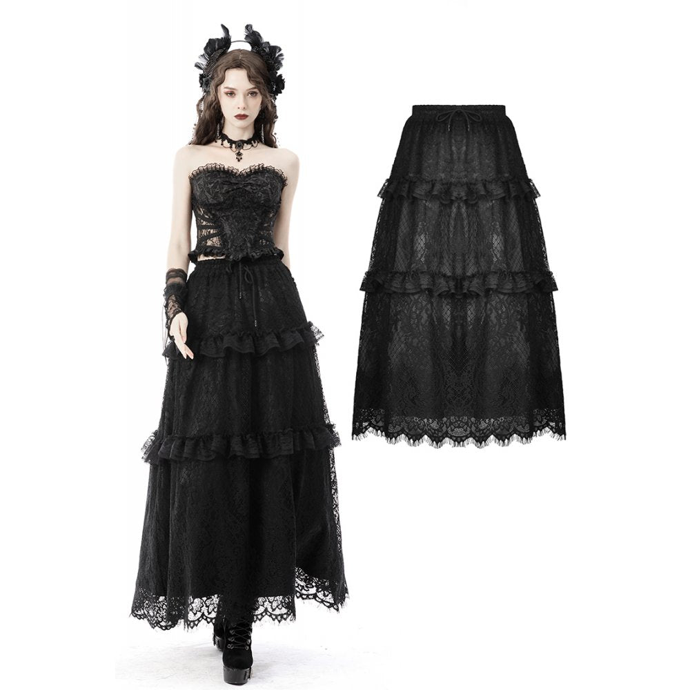 Dark In Love Delilah Maxi Skirt - Kate's Clothing