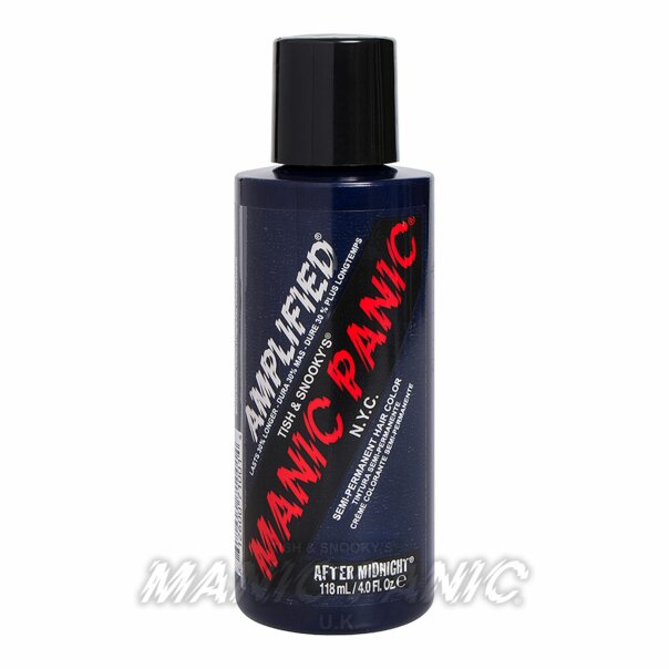 Amplified Manic Panic Semi Permanent Hair Colour EU Formula - After Midnight Blue - Kate's Clothing