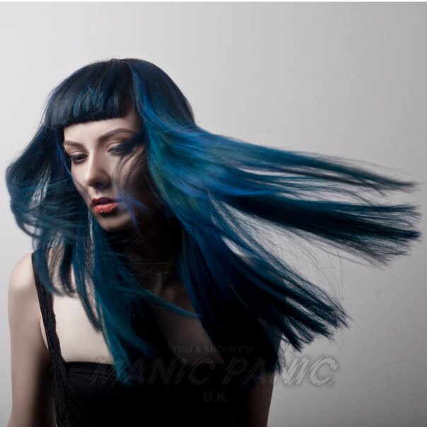 Amplified Manic Panic Semi Permanent Hair Colour EU Formula - After Midnight Blue - Kate's Clothing