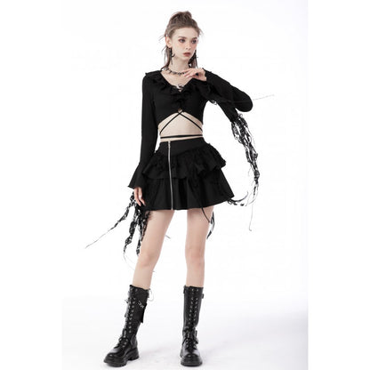 Dark In Love Widow Maker Mini Skirt - Kate's Clothing
