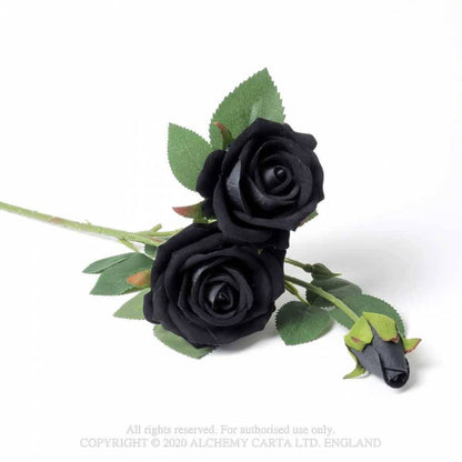 Alchemy Gothic Imitation Black Rose Spray - Kate's Clothing