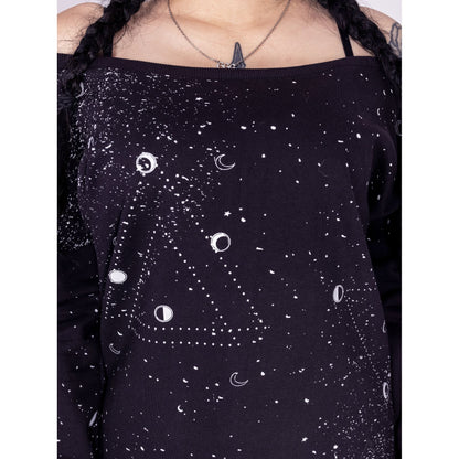 Chemical Black Chemical Moon Phase Top - Kate's Clothing