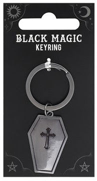 Gothic Gifts Black Magic Keyring - Coffin - Kate's Clothing