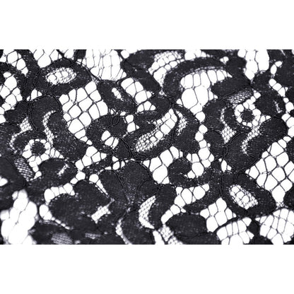 Dark in Love Zira velvet fishtail skirt velvet jacquard pattern close-up showing gothic textured fabric