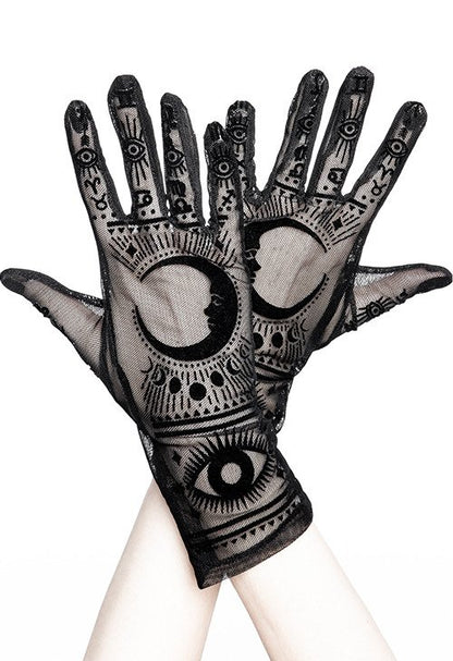 Restyle Fortune Teller Gloves - Kate's Clothing