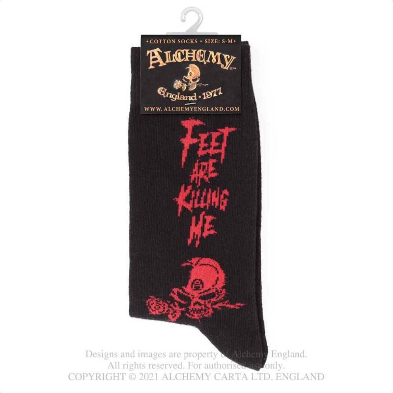 Alchemy Gothic Feet Are Killing Me Socks - Kate's Clothing