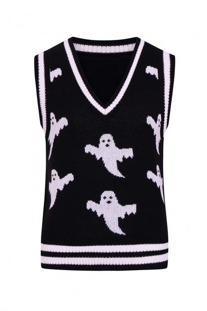 Hell Bunny Ghost Vest Top - Kate's Clothing