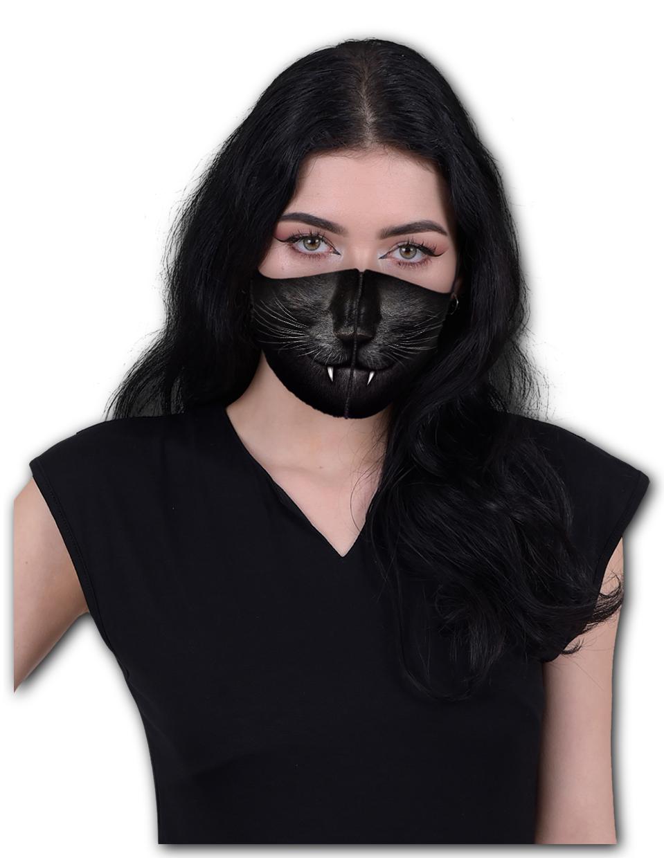 Cats Fangs Face Mask - Kate's Clothing