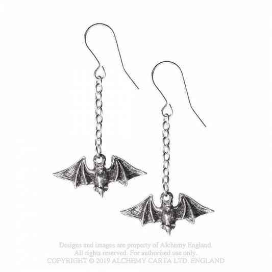 Alchemy Gothic Kiss The Night Earrings - Kate's Clothing