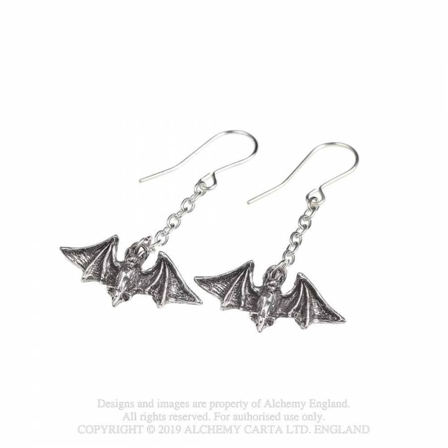 Alchemy Gothic Kiss The Night Earrings - Kate's Clothing