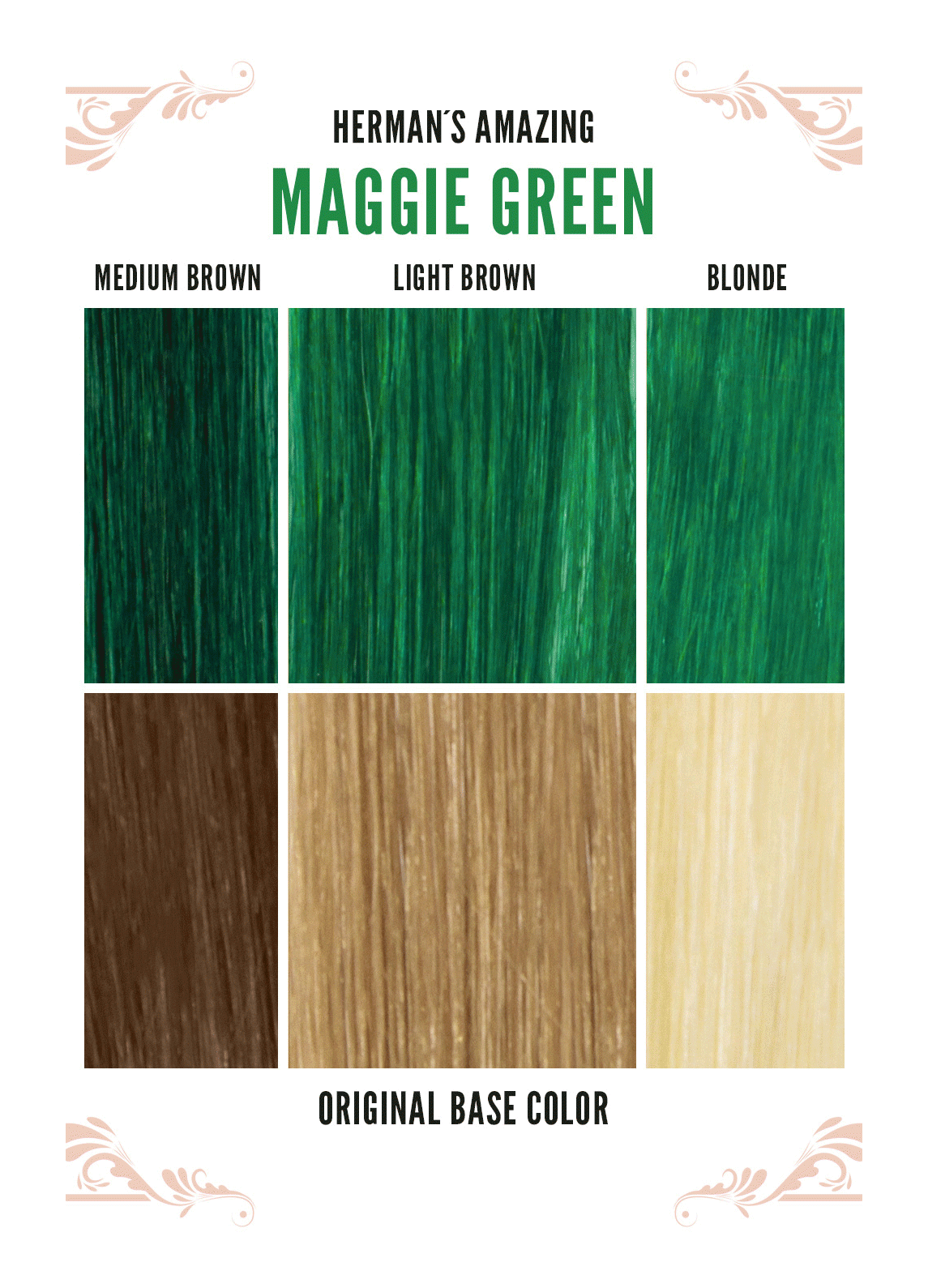 Herman's Amazing Direct Hair Colour - Maggie Dark Green - Kate's Clothing