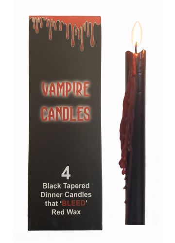 Gothic Gifts 4 Tapered Vampire Candles - Kate's Clothing