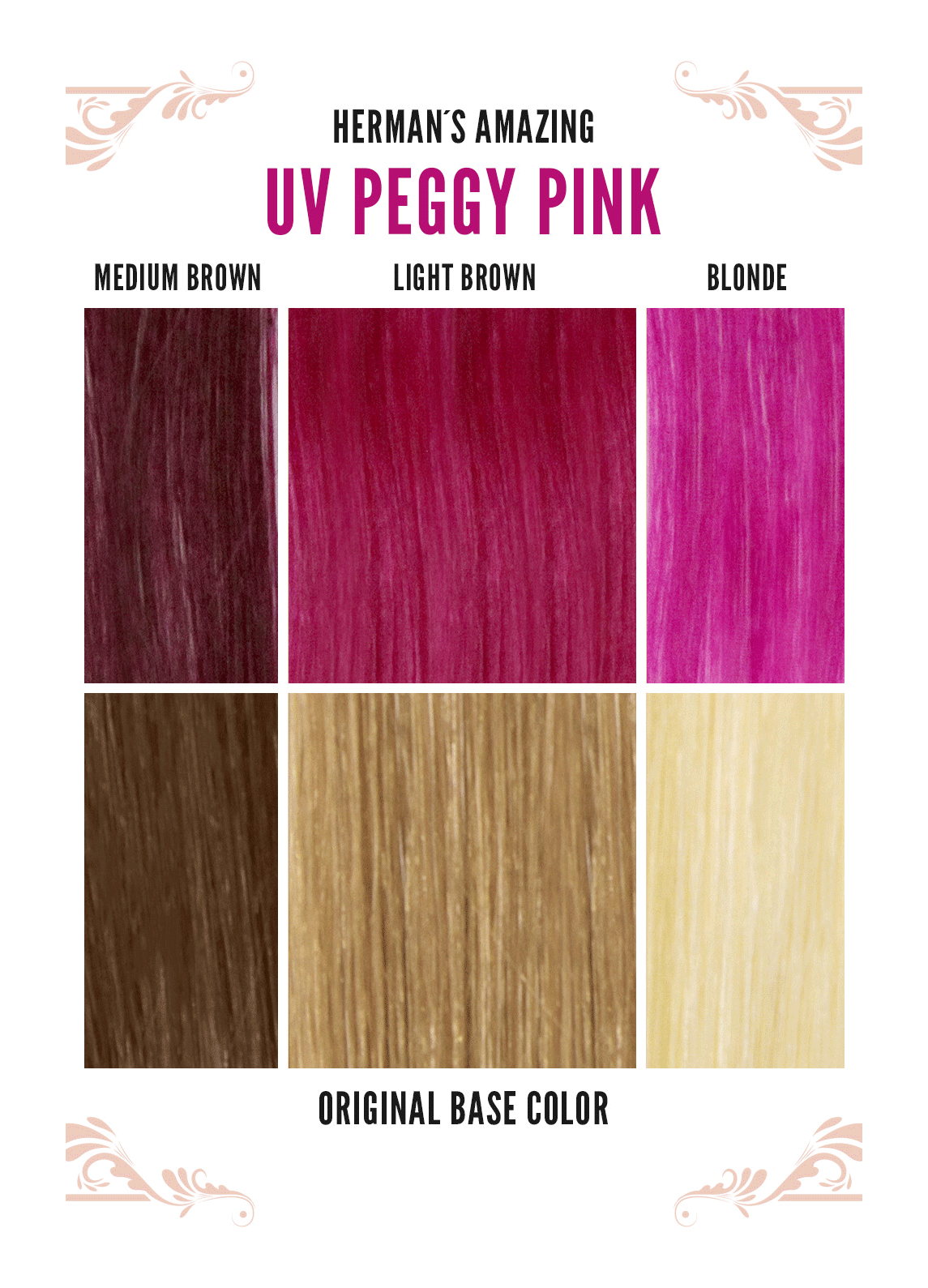 Herman's Amazing Direct Hair Colour - UV Peggy Pink - Kate's Clothing