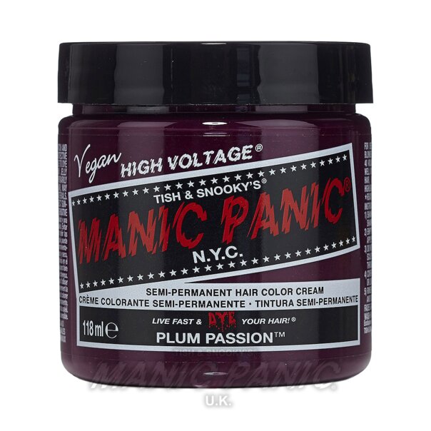 Manic Panic Classic Cream Hair Colour - Plum Passion - Kate's Clothing