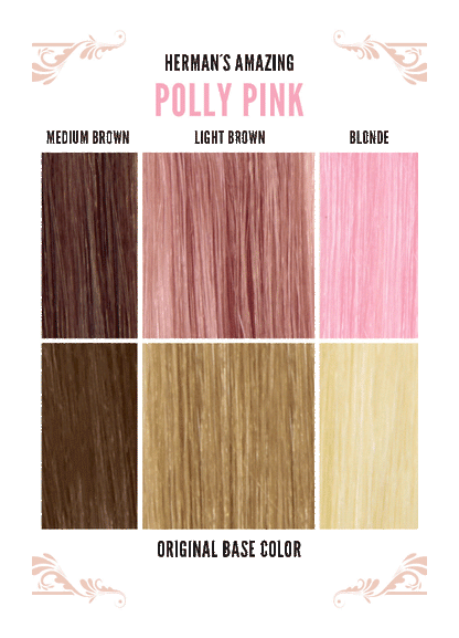 Herman's Amazing Direct Hair Colour - UV Pastel Polly Pink - Kate's Clothing