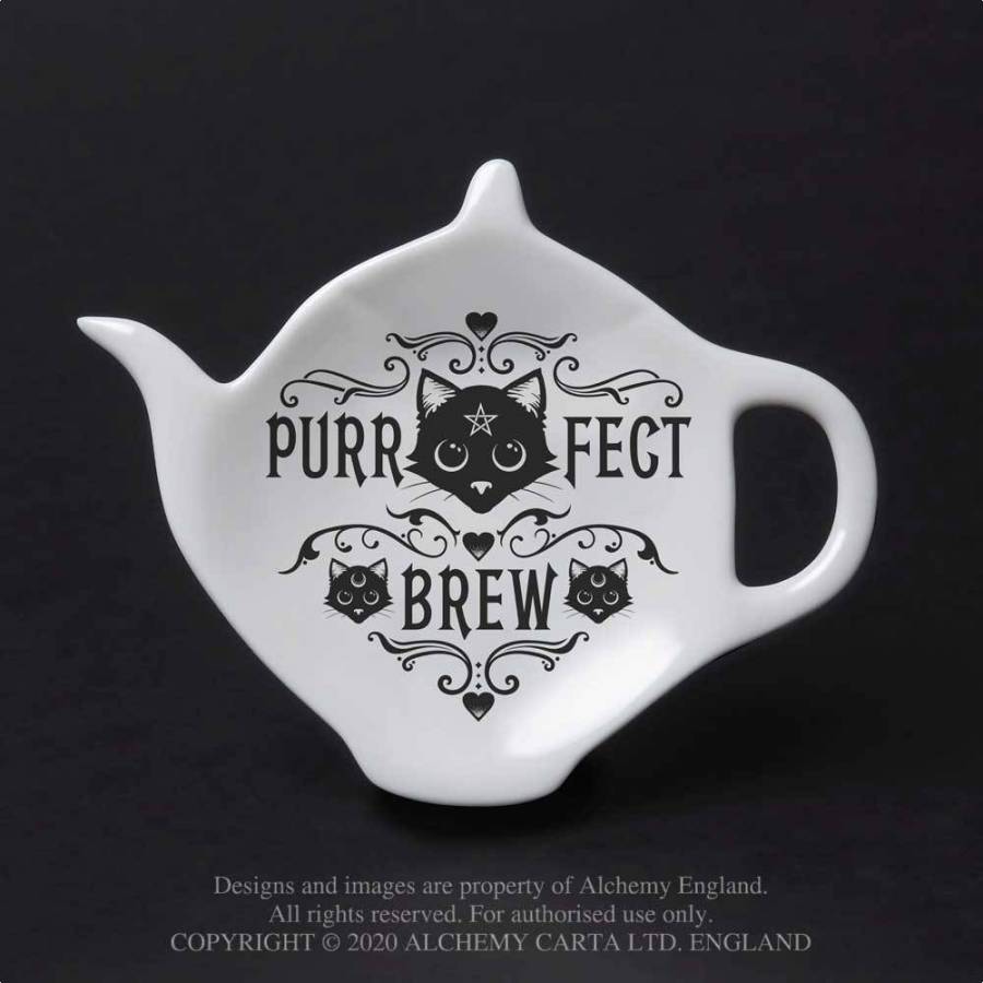 Alchemy Gothic Purrfect Brew Spoon Rest - Kate's Clothing