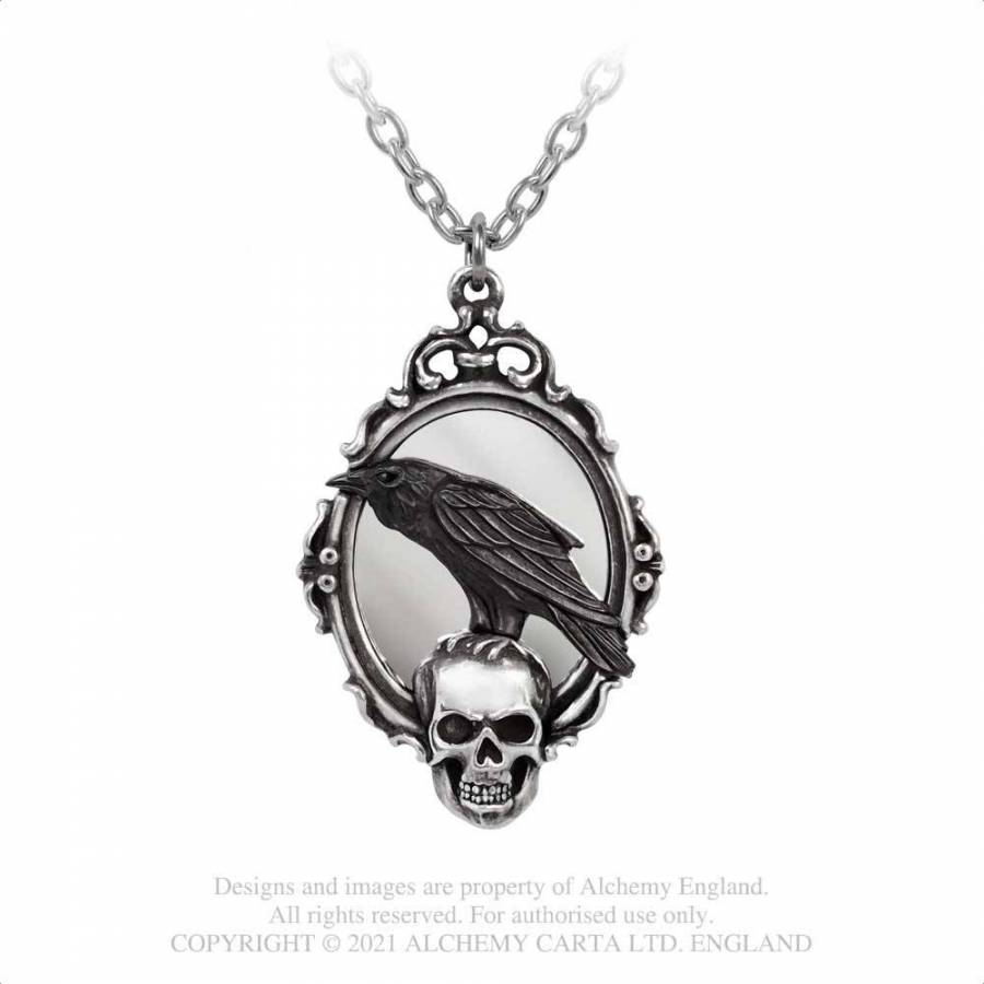 Alchemy Gothic Reflections of Poe Pendant - Kate's Clothing