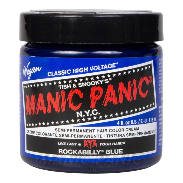 Manic Panic Classic Cream Hair Colour - Rockabilly Blue - Kate's Clothing
