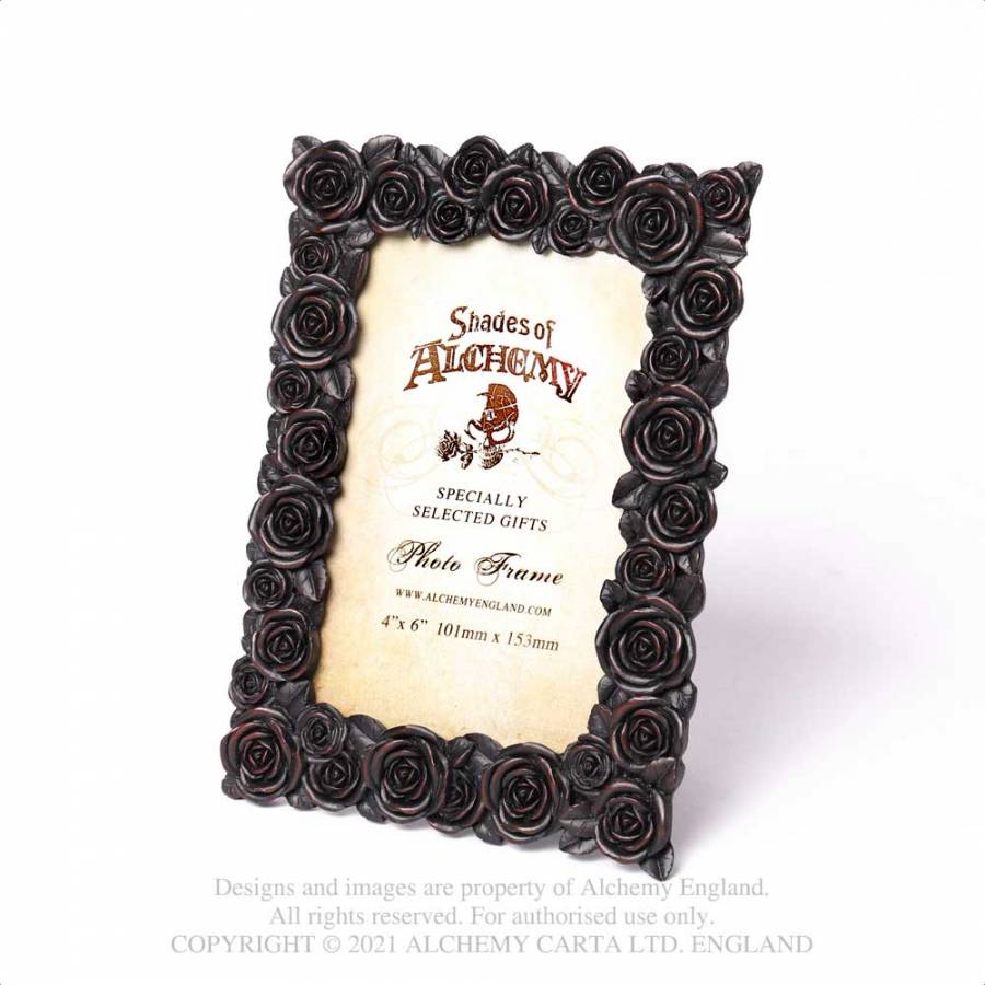 Alchemy Gothic Rose Black Photo Frame - Kate's Clothing