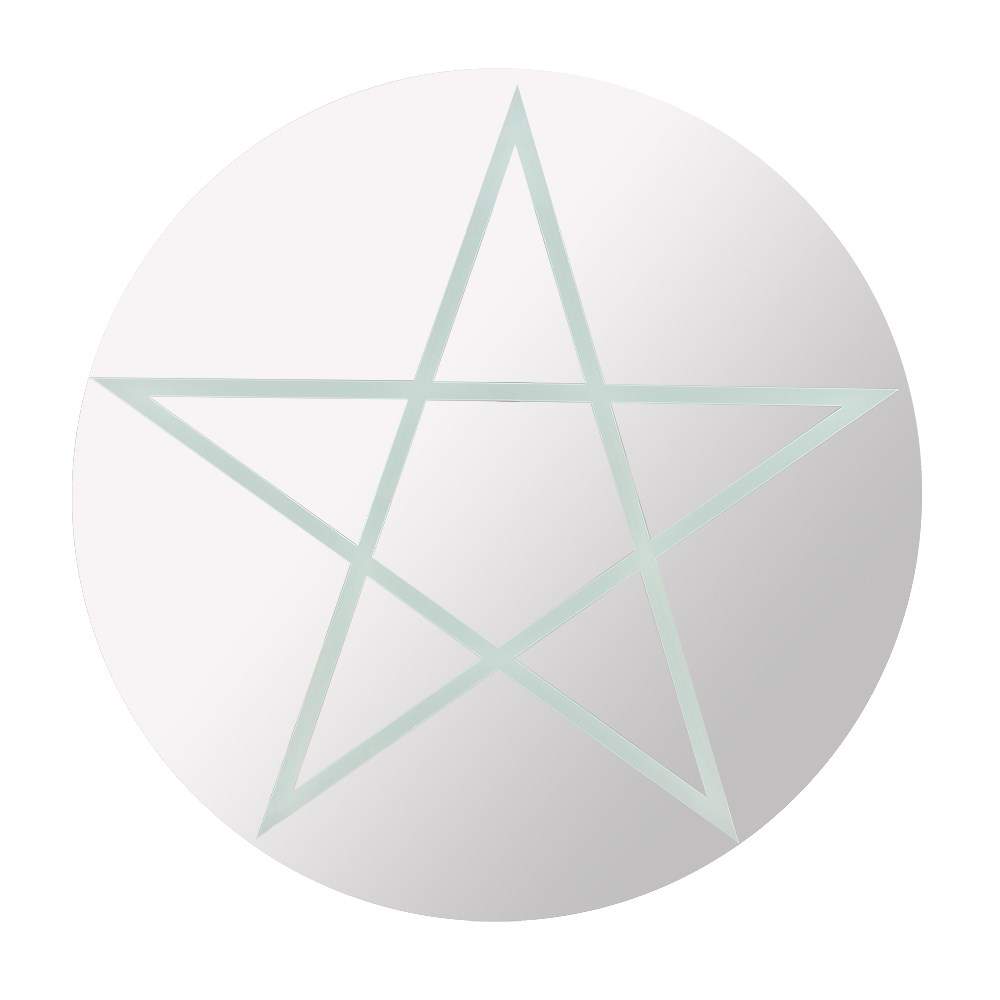 Gothic Gifts Round Pentagram Mirror - Kate's Clothing