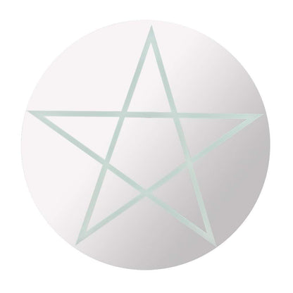 Gothic Gifts Round Pentagram Mirror - Kate's Clothing