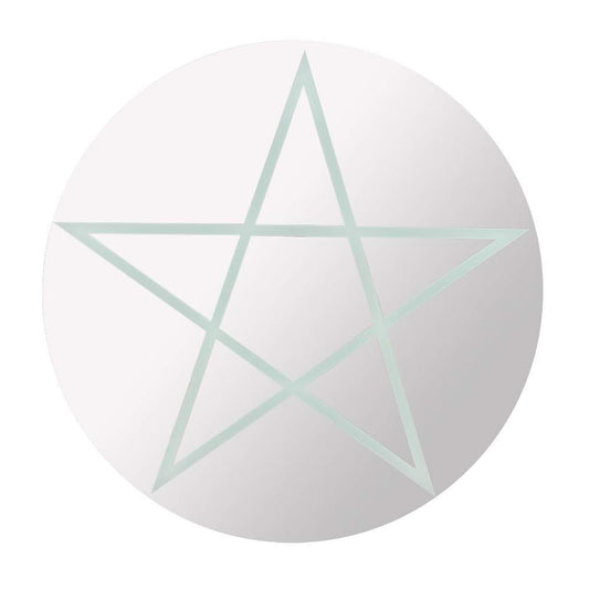 Gothic Gifts Round Pentagram Mirror - Kate's Clothing