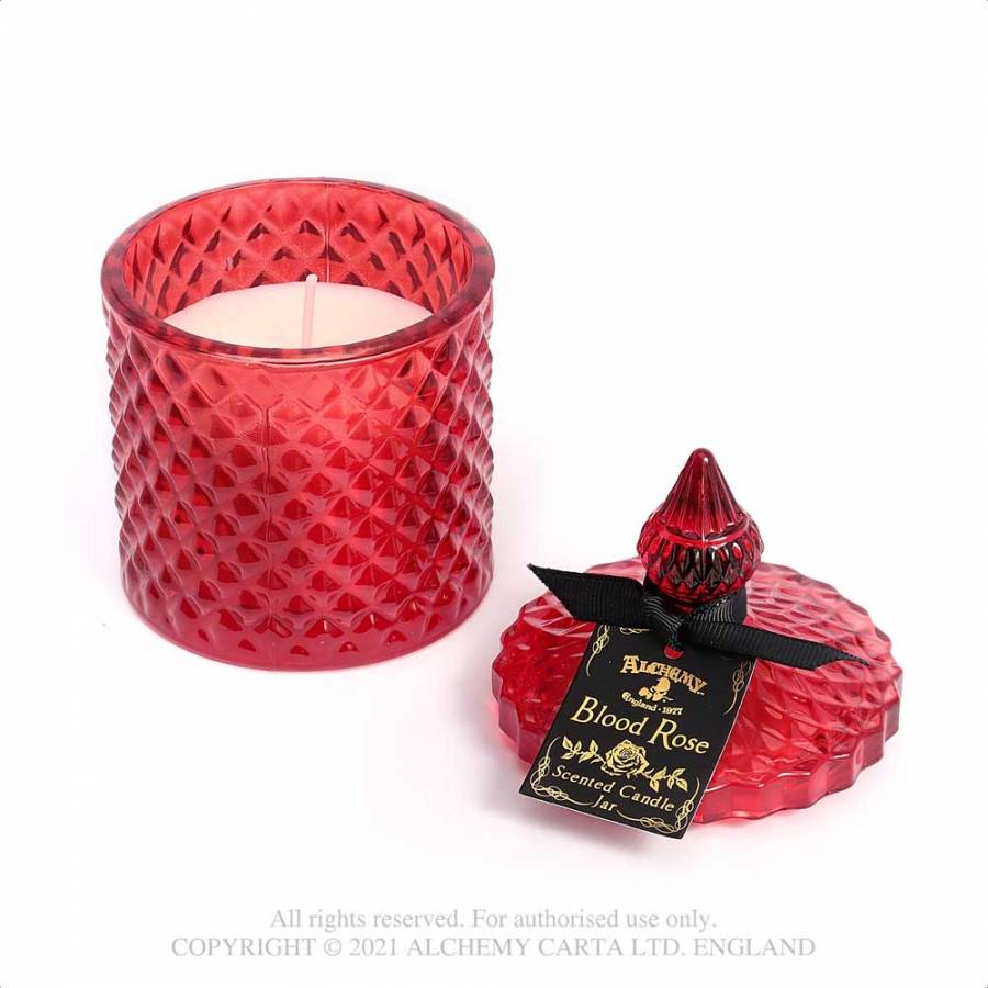 Alchemy Gothic Scented Boudoir Candle Jar - Blood Rose (Large) - Kate's Clothing