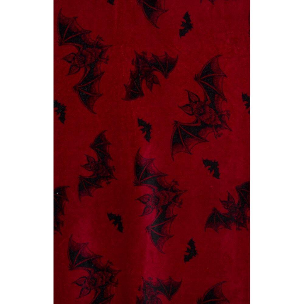 Sourpuss Red Bat Attack Blanket - Kate's Clothing