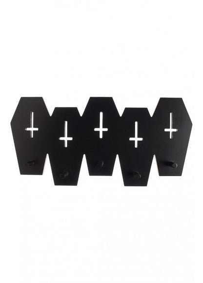 Sourpuss Coffin Wall Hook Rack - Kate's Clothing