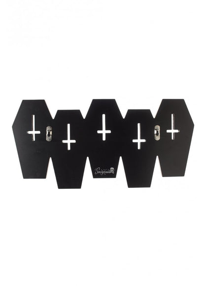 Sourpuss Coffin Wall Hook Rack - Kate's Clothing