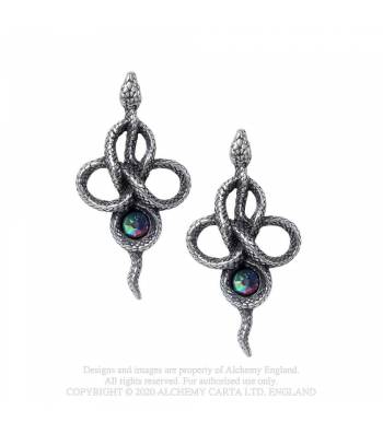 Alchemy Gothic Tercia Serpent Earrings - Kate's Clothing
