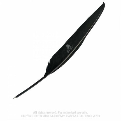 Alchemy Gothic The Alchemist's Black Feather Quill Pen - Kate's Clothing