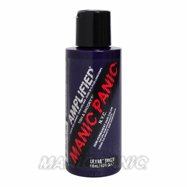 Amplified Manic Panic Semi Permanent Hair Colour EU Formula - Ultra Violet - Kate's Clothing