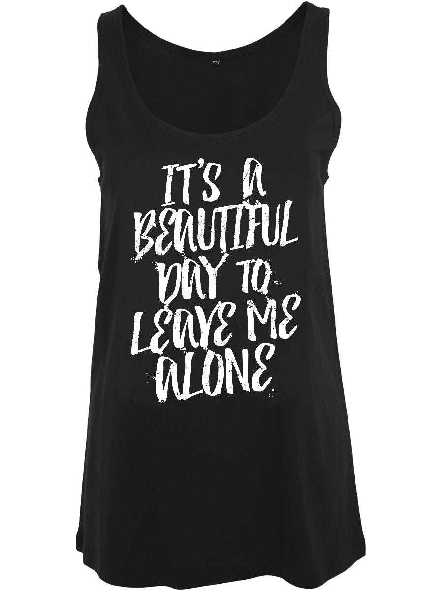 It's A Beautiful Day Black Floaty Vest - Kate's Clothing