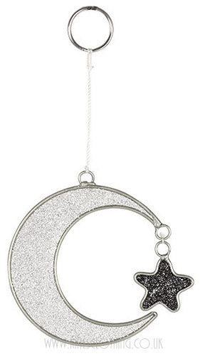 Gothic Gifts Mini Mystical Suncatcher - Crescent Moon - Kate's Clothing