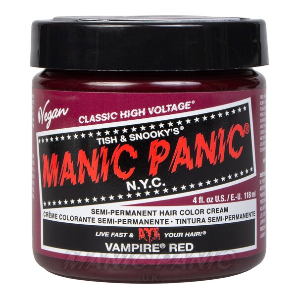 Manic Panic Classic Cream Hair Colour - Vampire Red - Kate's Clothing