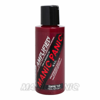 Amplified Manic Panic Semi Permanent Hair Colour EU Formula - Vampire Red - Kate's Clothing