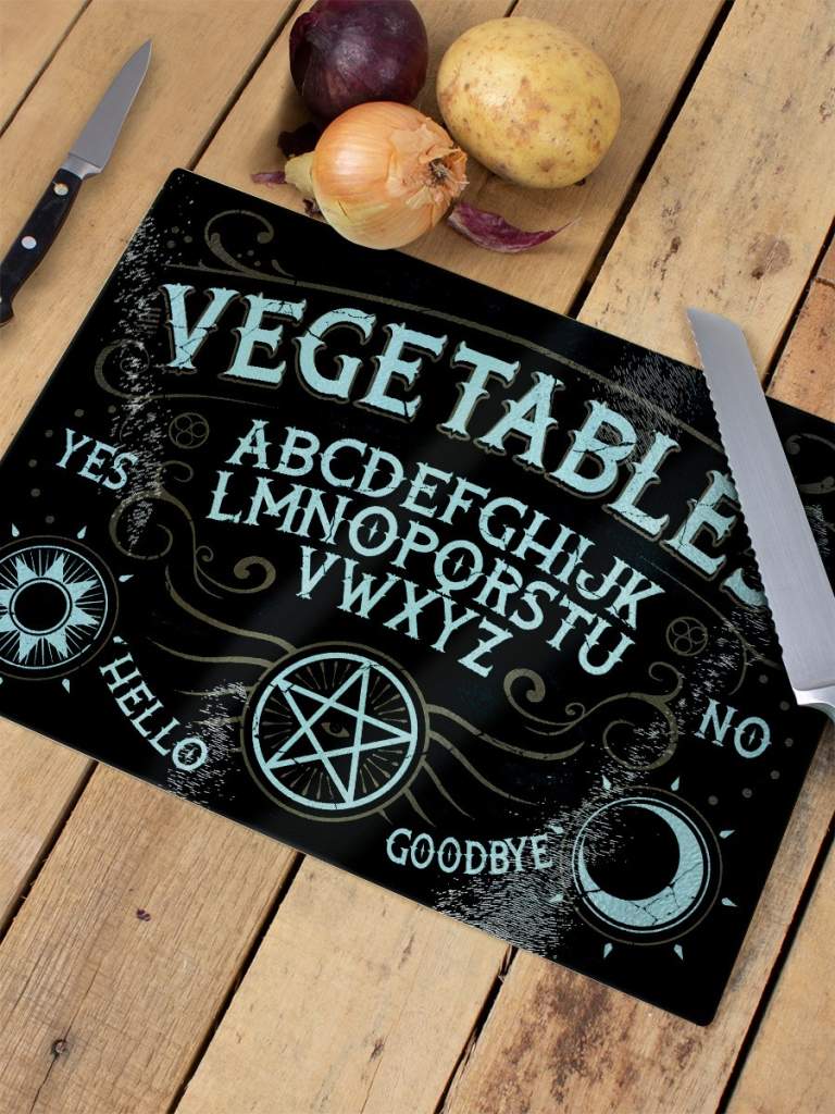 Vegetables Ouija Glass Chopping Board - Kate's Clothing