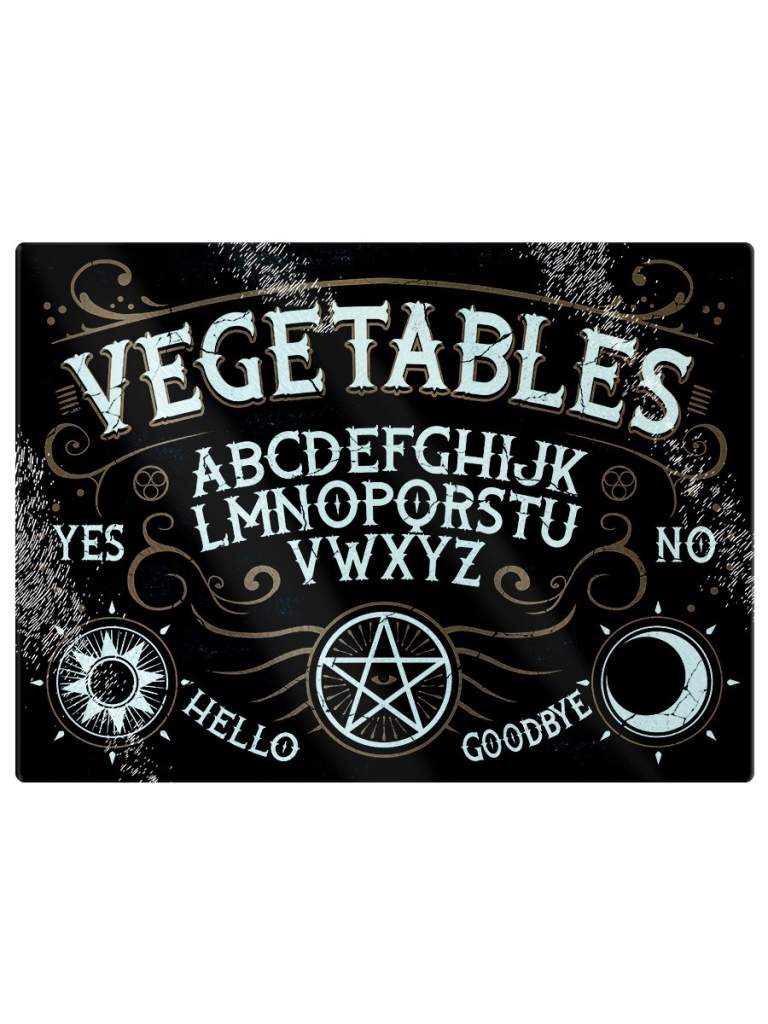 Vegetables Ouija Glass Chopping Board - Kate's Clothing