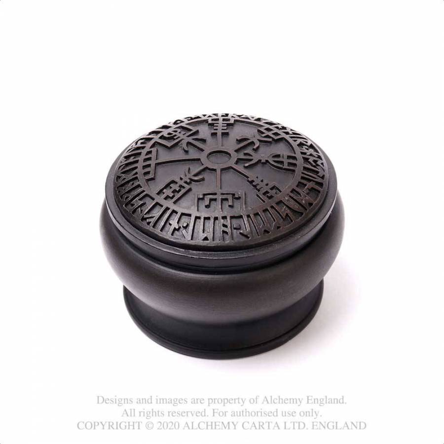 Alchemy Gothic Vegvisir Trinket Box - Kate's Clothing