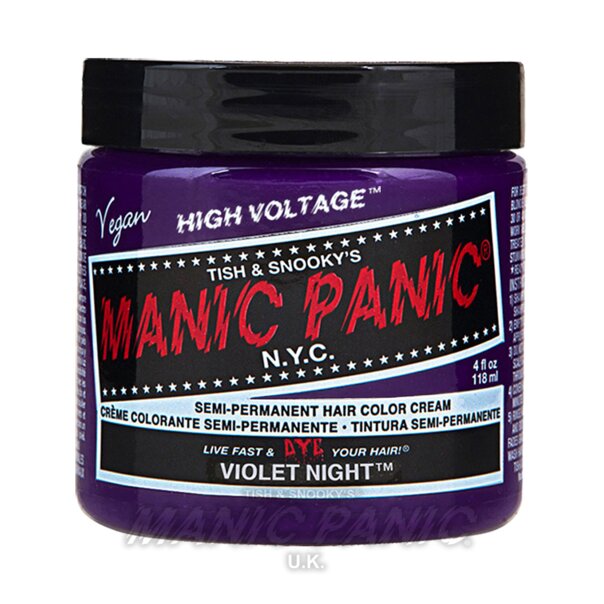 Manic Panic Classic Cream Hair Colour - Violet Night - Kate's Clothing