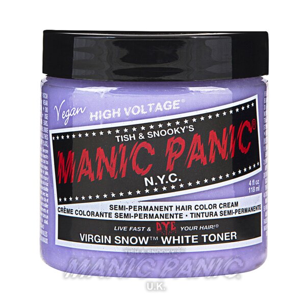 Manic Panic Classic Cream Hair Colour - Virgin Snow White Toner - Kate's Clothing