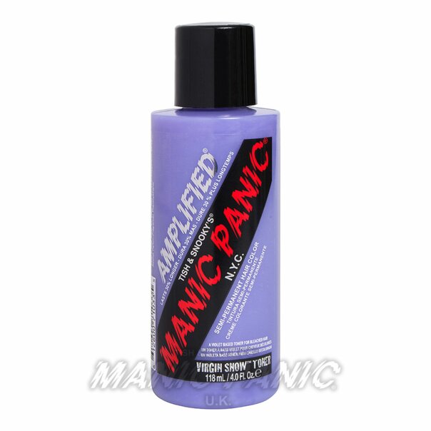 Amplified Manic Panic Semi Permanent Hair Colour EU Formula - Virgin Snow - Kate's Clothing