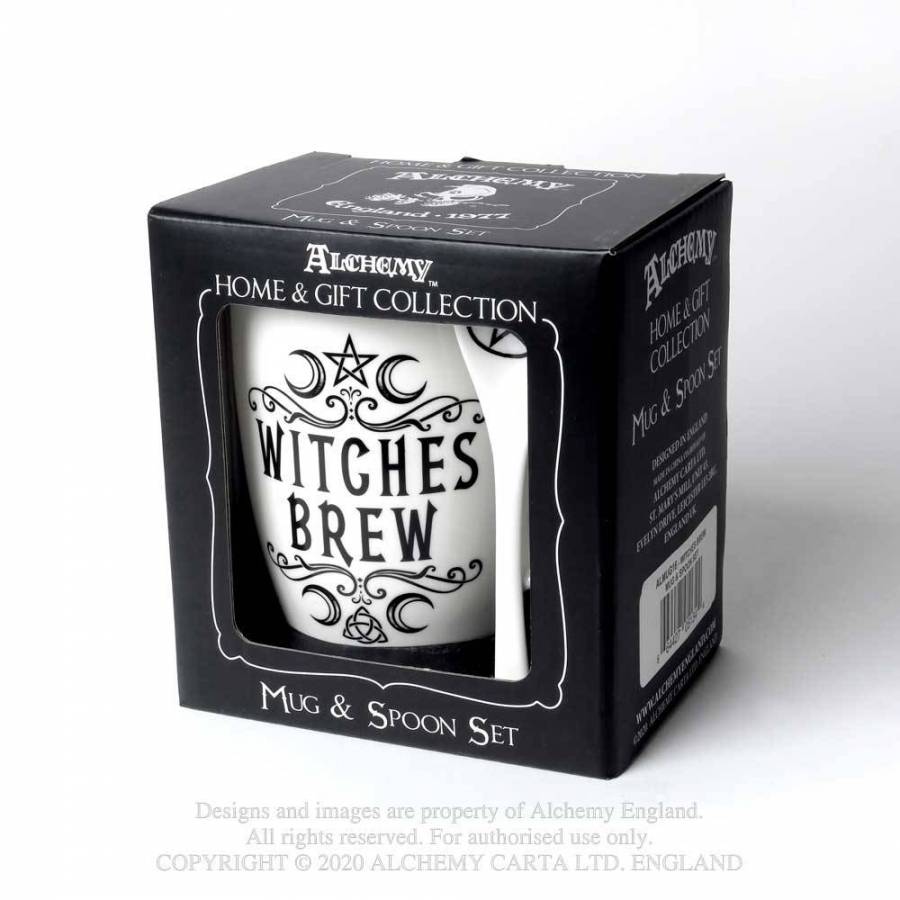 Alchemy Gothic Witches Brew: Mug and Spoon Set - Kate's Clothing