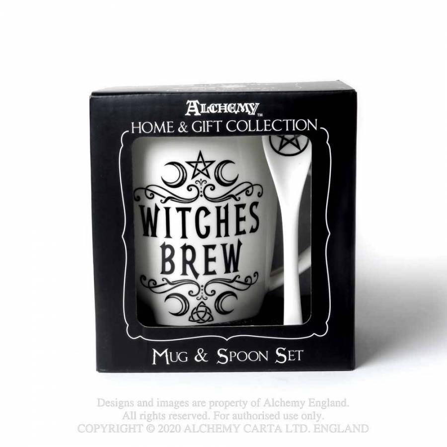 Alchemy Gothic Witches Brew: Mug and Spoon Set - Kate's Clothing